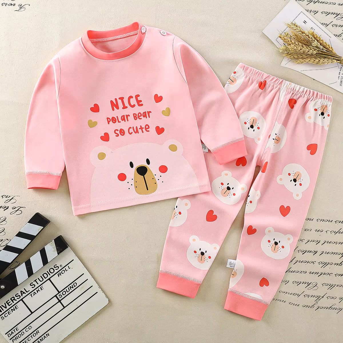Polar Bear Spring Cotton Pyjama Set