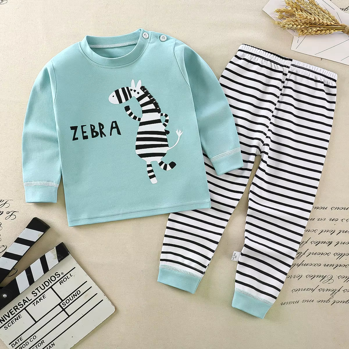 Zebra Print Spring Cotton Pyjama Set