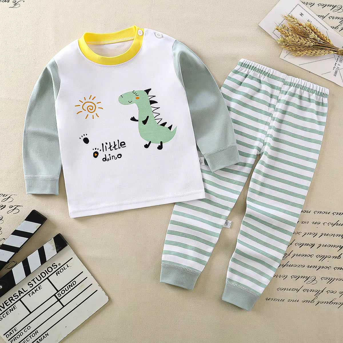 Little Dino Spring Cotton Pyjama Set