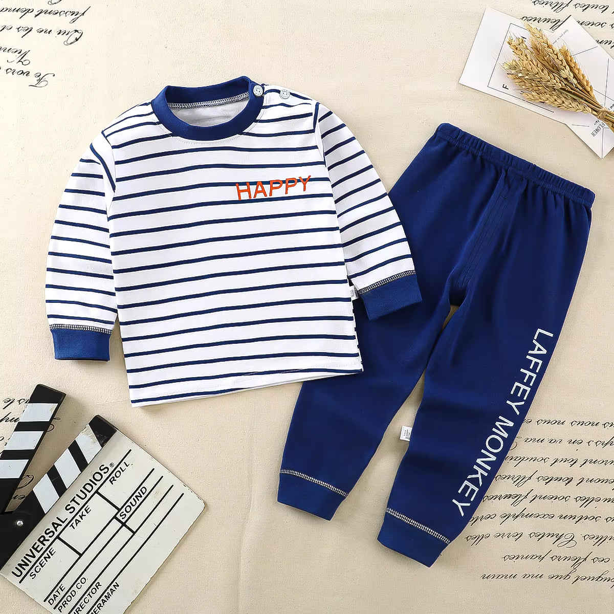 Striped Spring Cotton Pyjama Set