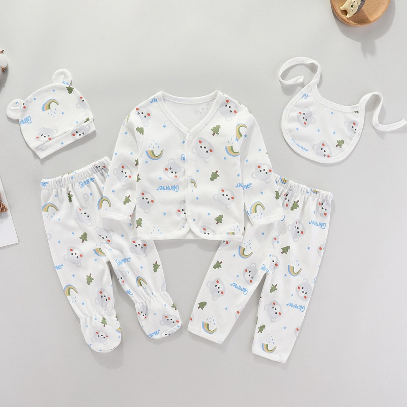 5 Piece Baby Cotton Wear Set for Spring and Autumn