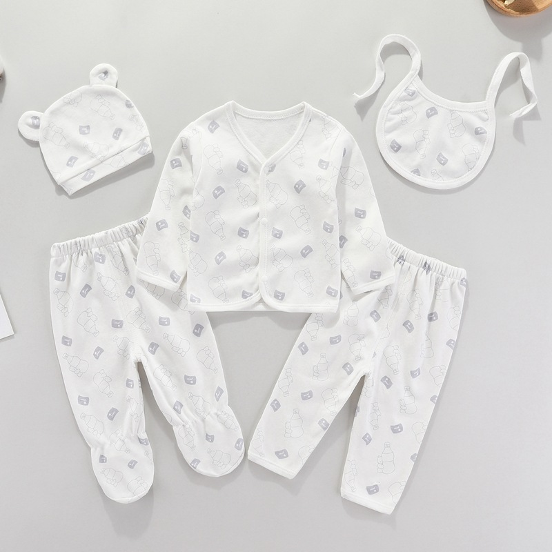 5 Piece Baby Cotton Wear Set for Spring and Autumn