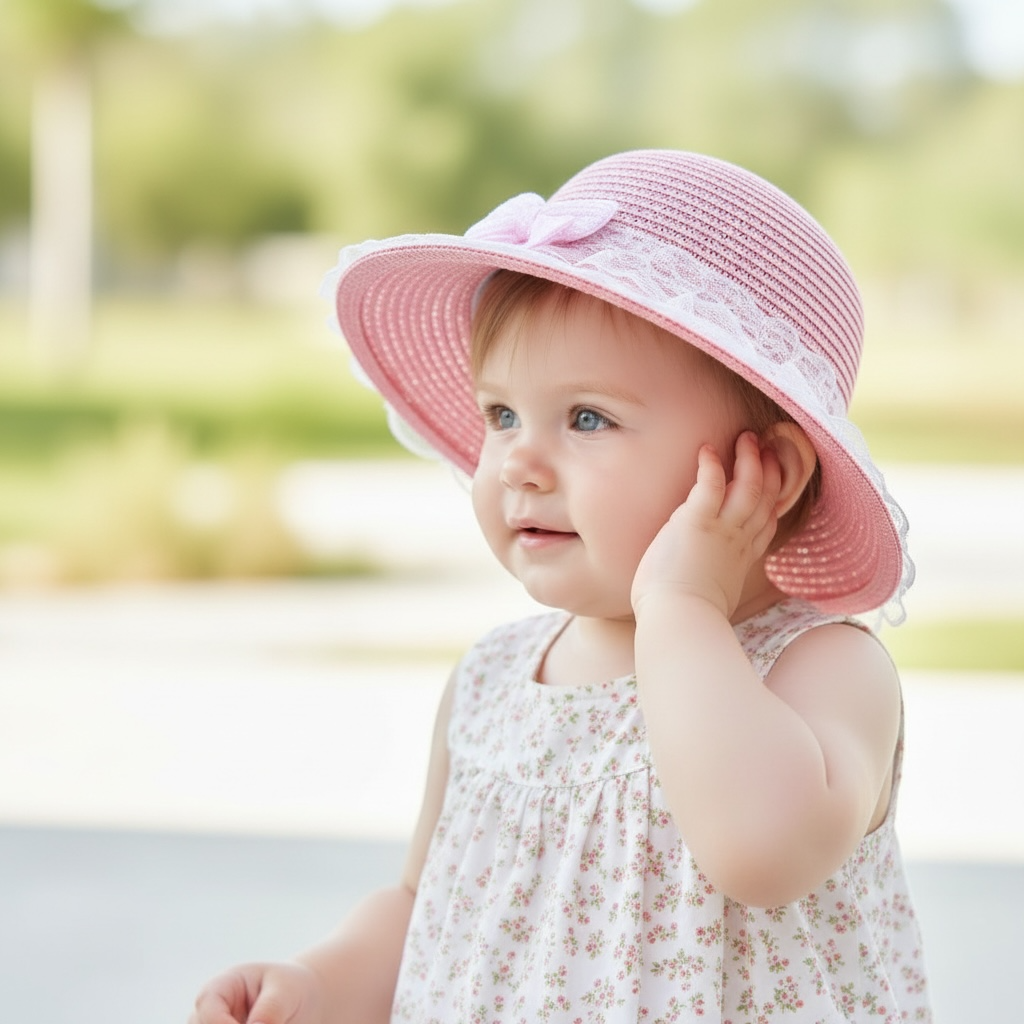 Baby Girl Frill Summer Hat