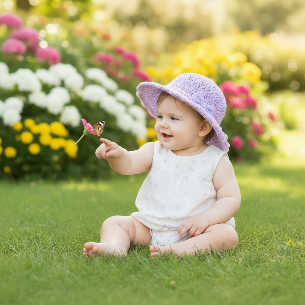 Baby Girl Frill Summer Hat