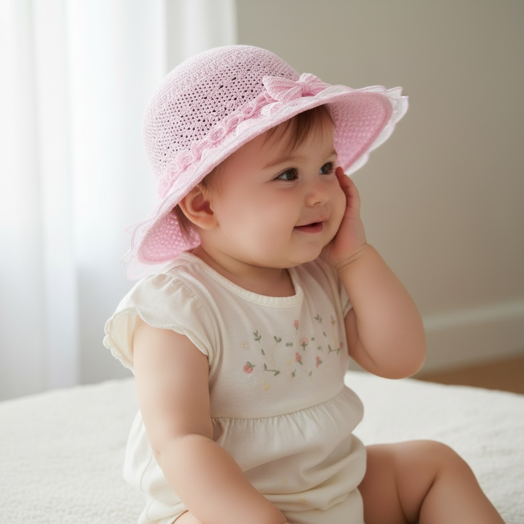 Baby Girl Frill Summer Hat