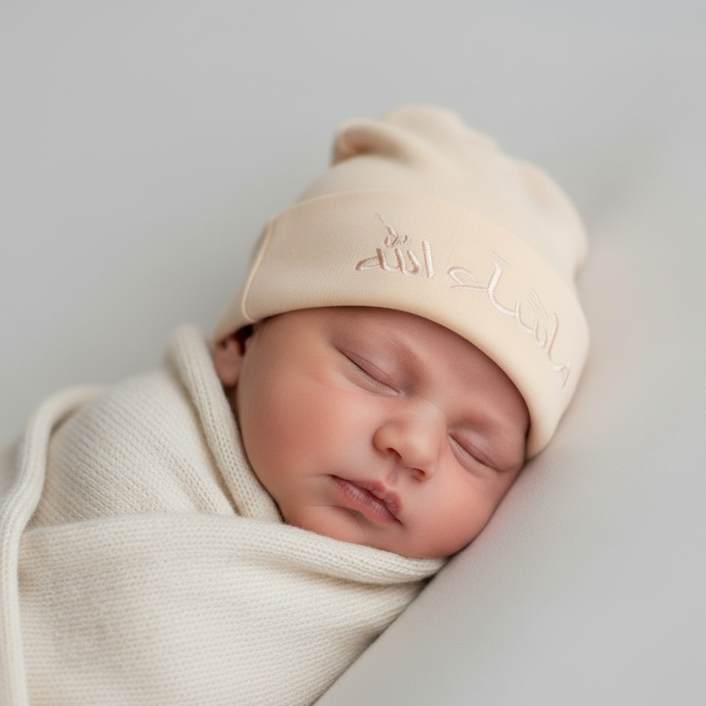 Mashallah Embroidered Baby Cap