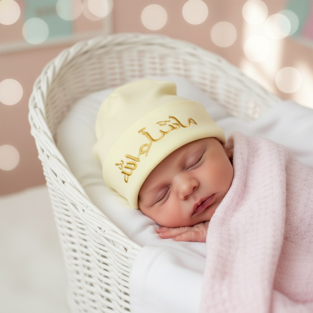 Mashallah Embroidered Baby Cap
