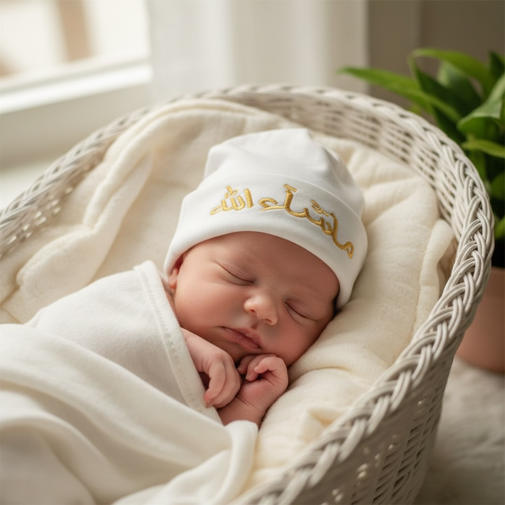Mashallah Embroidered Baby Cap
