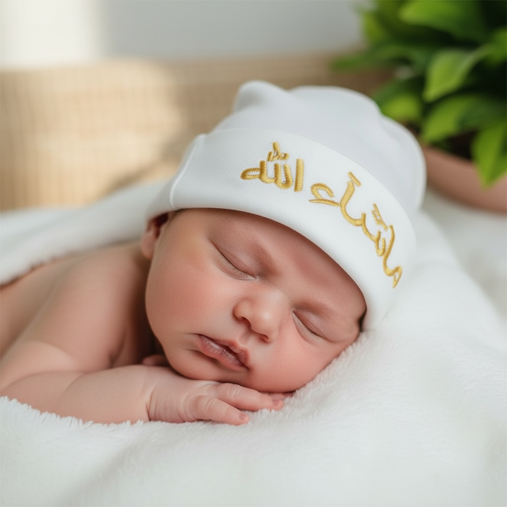 Mashallah Embroidered Baby Cap